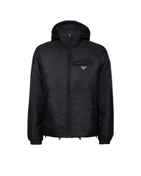 prada mens leather jackets|Prada nylon jacket men.